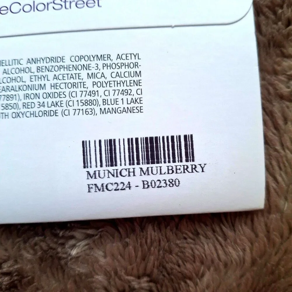 Color Street 100% Nail Polish Strips - Munich Mulberry - Easy to Use